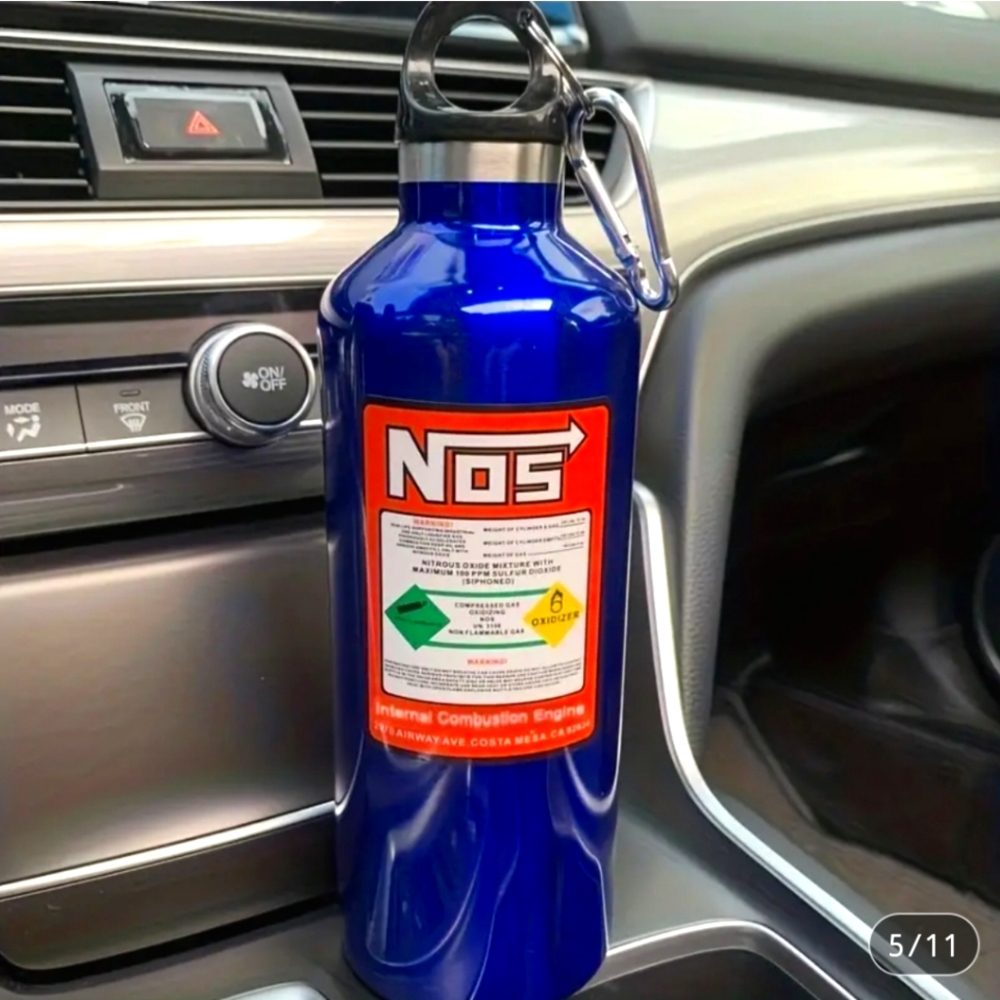NOS WATER BOTTLE ALL METAL NEW‼️